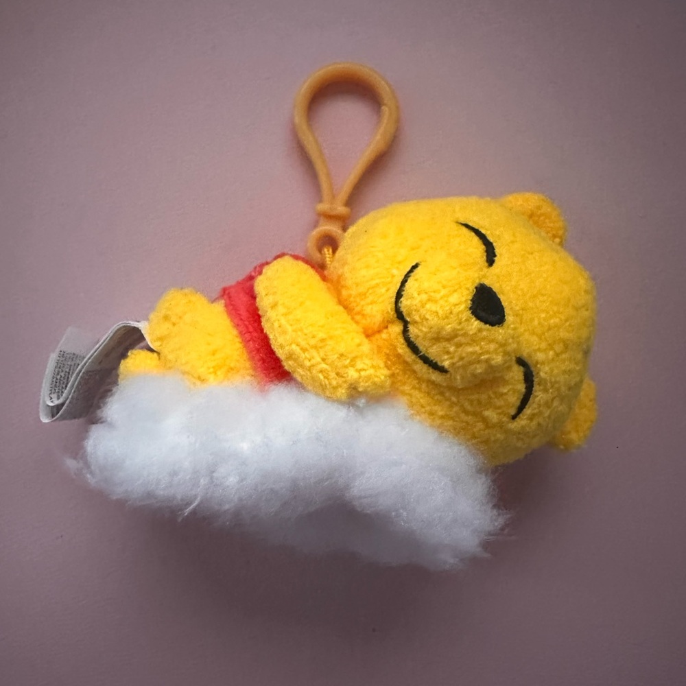 Yellow Plush Bear Keychain